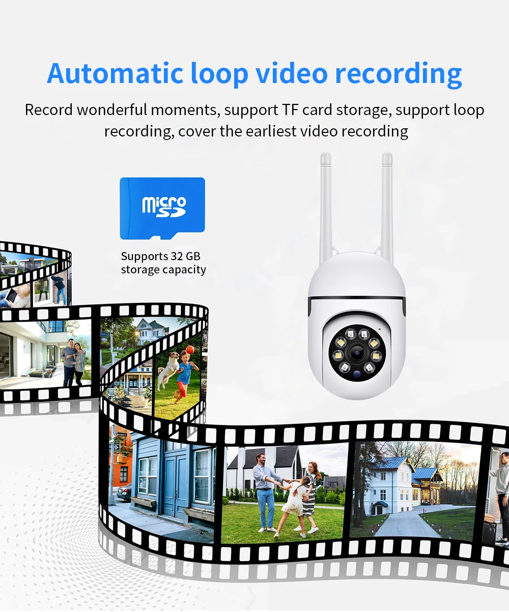 Caméra PTZ wifi motorisée avec zoom 4x et audio bidirectionnel – Image 5