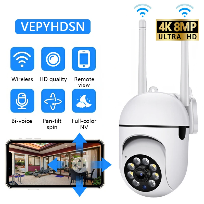 Caméra PTZ wifi motorisée avec zoom 4x et audio bidirectionnel – Image 2
