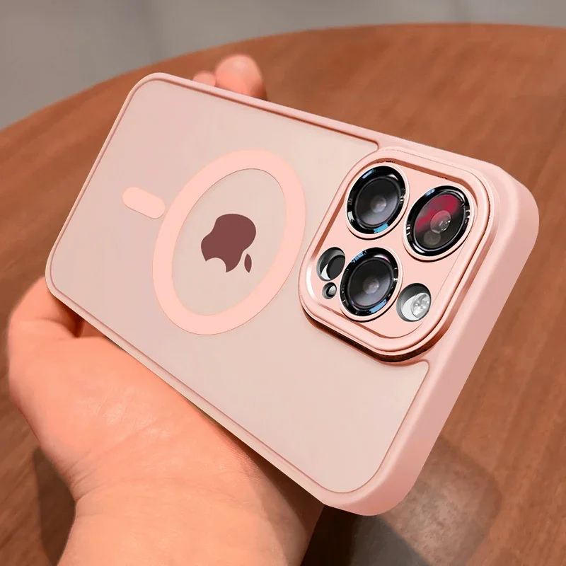Coque magnétique translucide mate pour iPhone, compatible MagSafe – Image 9
