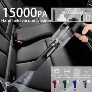 Aspirateur souffleur 15000 Pa sans fil pour voiture et maison