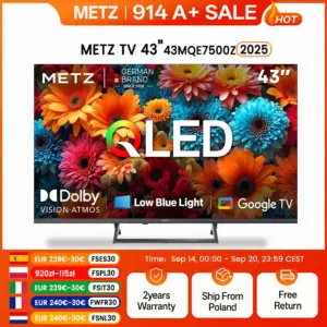 Téléviseur Metz QLED 43 pouces 4K avec Dolby Vision et Game Hub