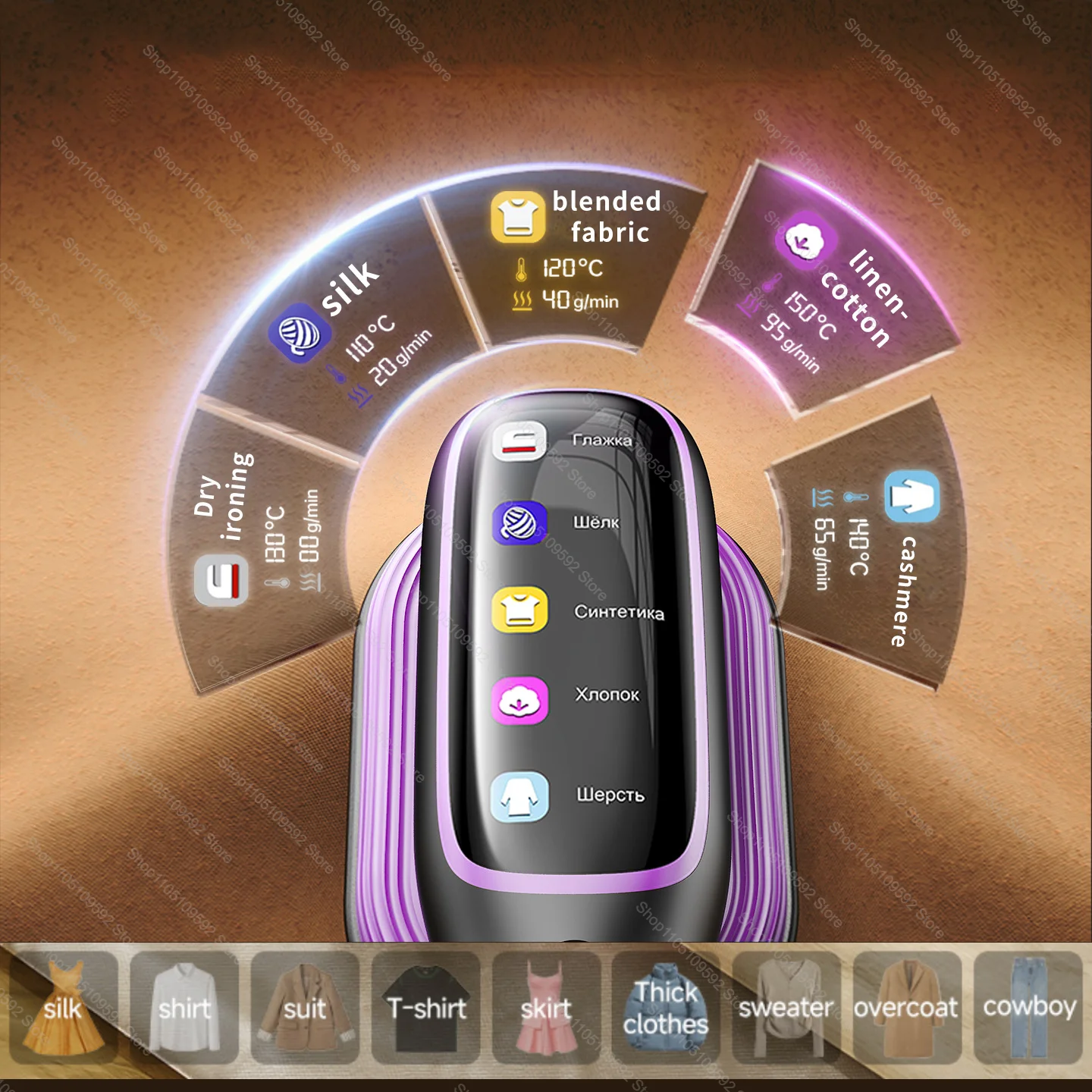 Défroisseur cinq températures à main de 1200 W pour le voyage – Image 2
