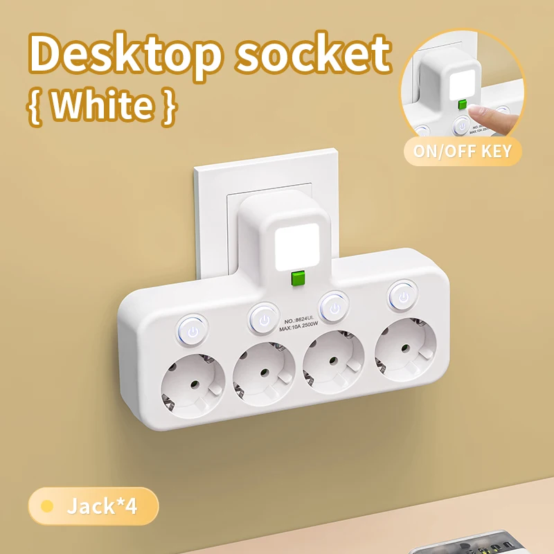 Bloc prise murale USB à interrupteurs séparés 2500 W – Image 9