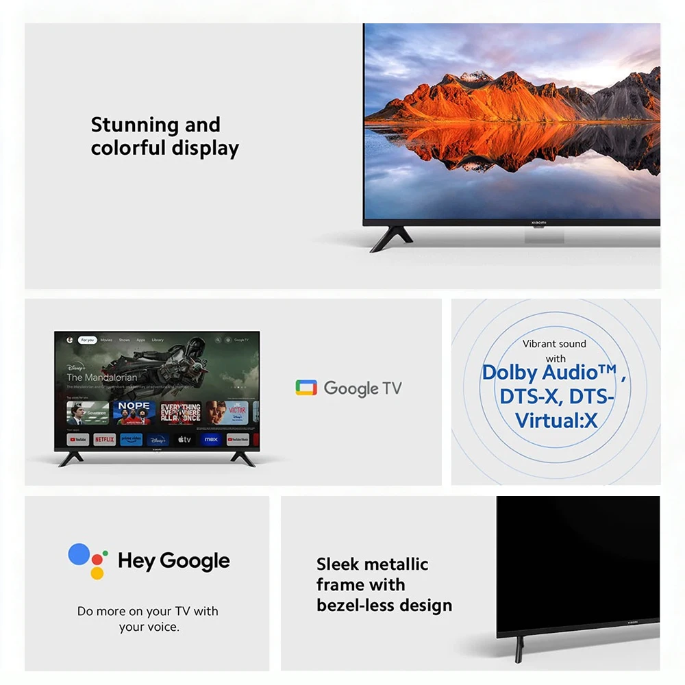 Téléviseur Xiaomi TV A 32 Google TV avec Dolby Audio et DTS:X – Image 3