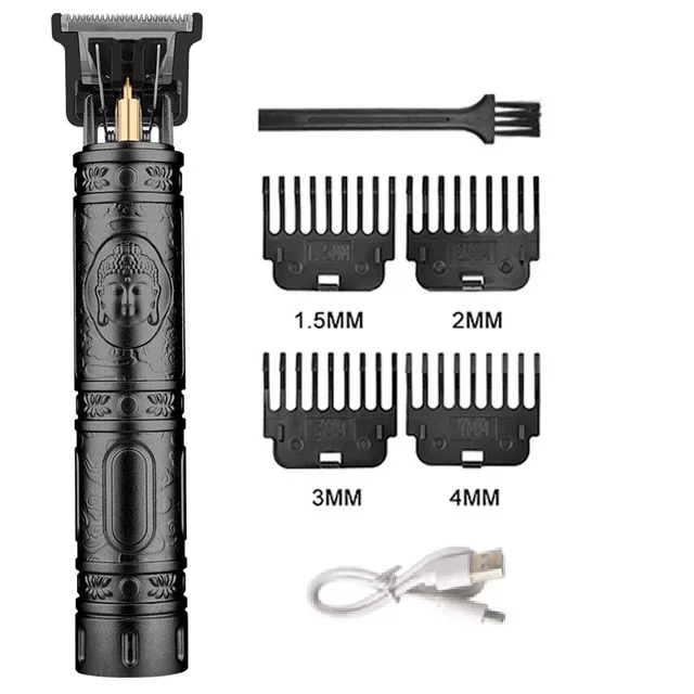 Tondeuse vintage sans fil rechargeable par USB à lames en inox – Image 11