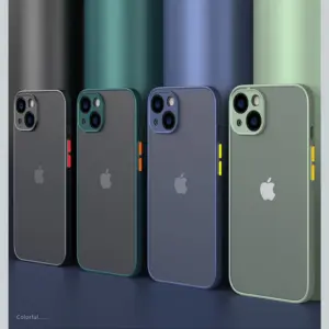Coque bumper iPhone antichoc en silicone et dos rigide