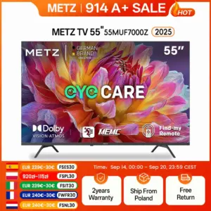 TV Metz 4K UHD MUF7000Z avec Google TV, HDR10 et Dolby Audio