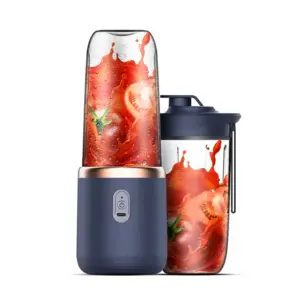 Blender portable 6 lames rechargeable USB-C avec 2 gourdes