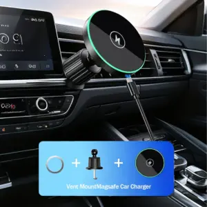 Chargeur magnétique voiture à induction jusqu’à 30 W avec LED