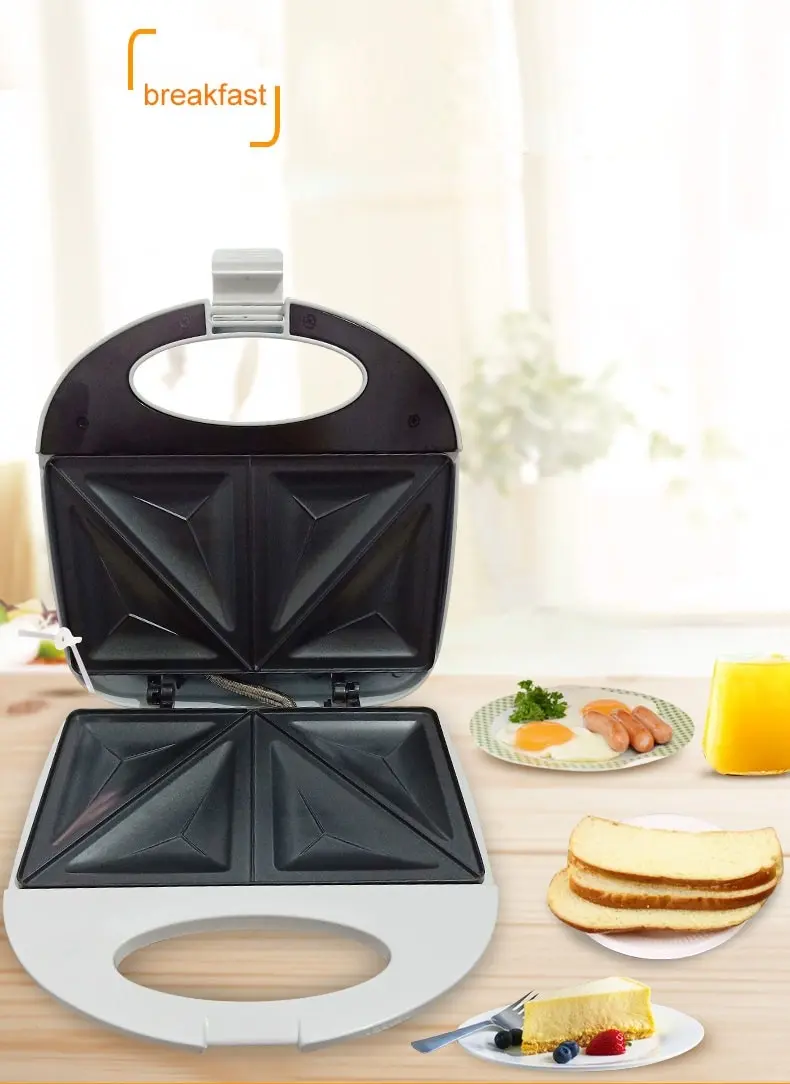 Appareil à sandwich 750 W double face pour croque et panini