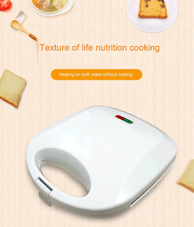 Appareil à sandwich 750 W double face pour croque et panini