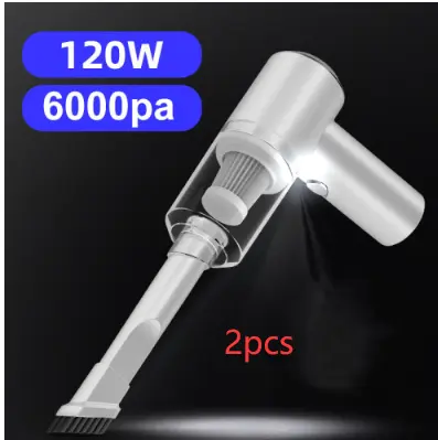 Aspirateur sans fil 6000 Pa 120W pour voiture, maison et bureau
