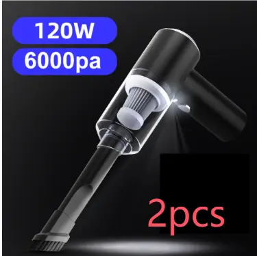 Aspirateur sans fil 6000 Pa 120W pour voiture, maison et bureau