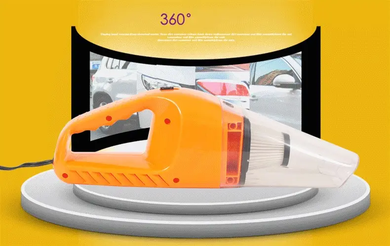 Aspirateur voiture 120 W sur prise 12 V, léger et pratique