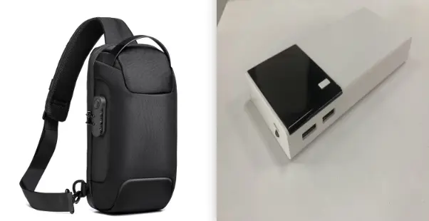 Batterie externe 18650 de 20 000 mAh avec câble de charge