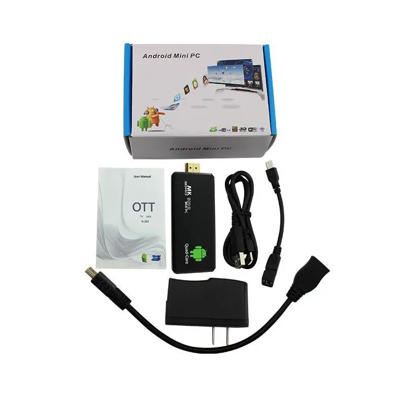 Box Android 8 Go format clé HDMI, processeur quad-core et WiFi