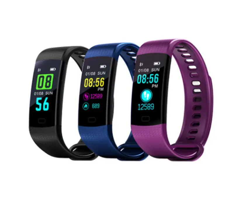 Bracelet connecté IP67 à écran couleur 0,96 pouce et Bluetooth 4.0