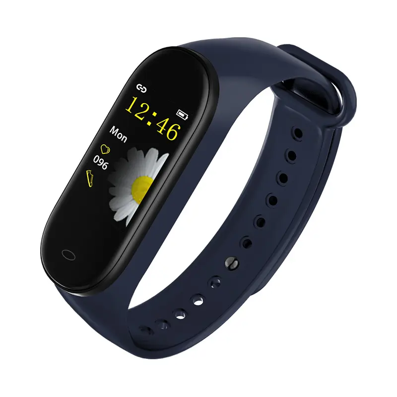 Bracelet fitness écran couleur avec podomètre et analyse du sommeil