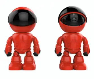 Caméra wifi robot rotative à vision nocturne et audio bidirectionnel