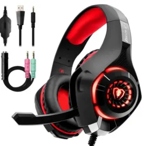 casque gamer avec câble répartiteur