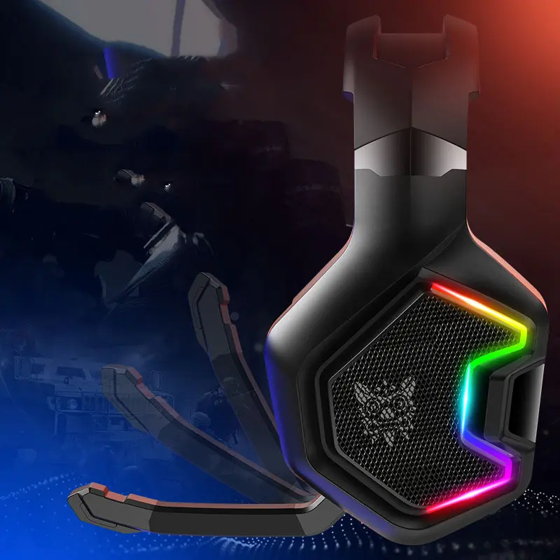 Casque gamer câble tressé de 2,2 m avec micro et jack 3,5 mm