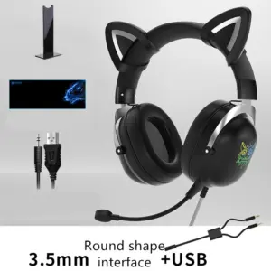 casque gamer rose