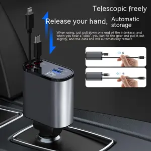 chargeur allume-cigare enroulable