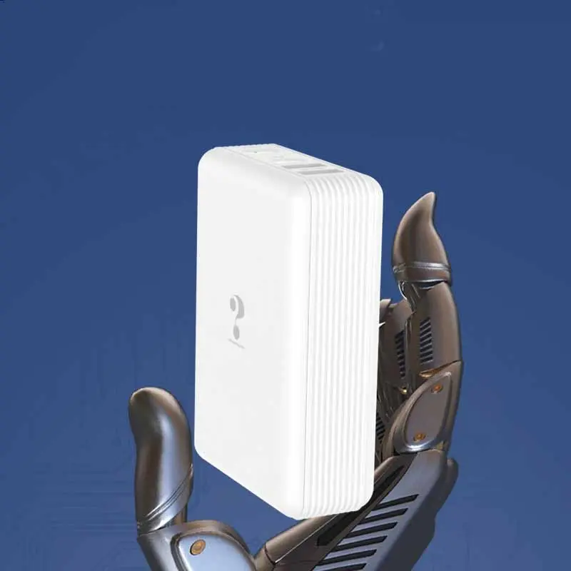 Chargeur secteur 100W USB blanc en matière ignifuge, prise EU