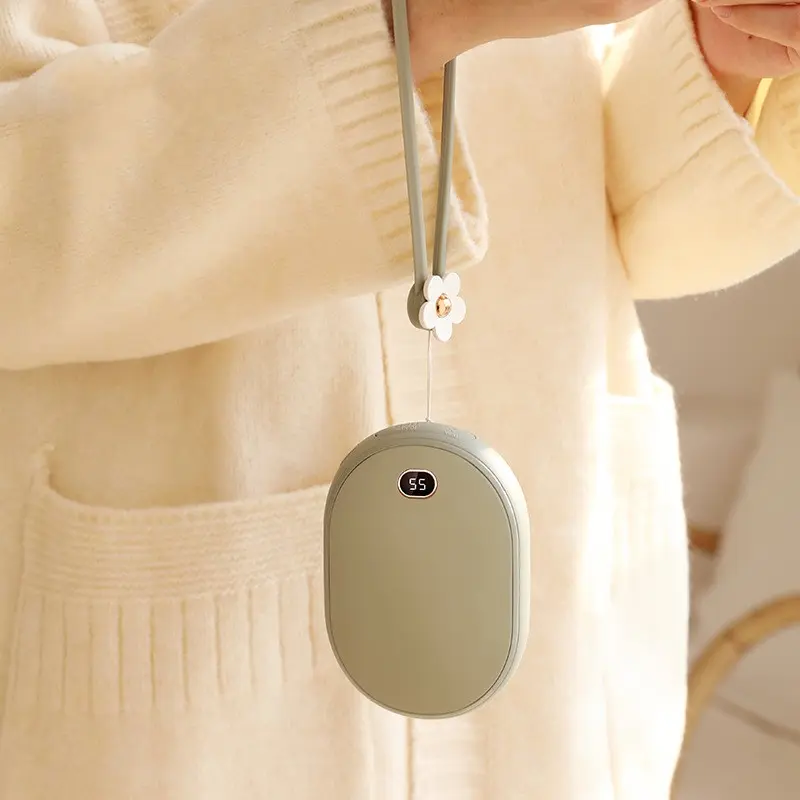 Chauffe-mains en aluminium et batterie externe de 10 000 mAh