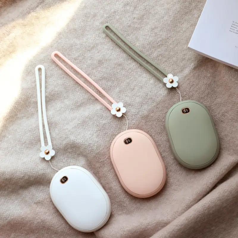 Chauffe-mains en aluminium et batterie externe de 10 000 mAh