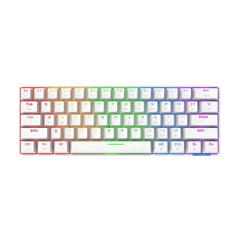 Clavier mécanique 61 touches Bluetooth 5.0 et filaire USB-C