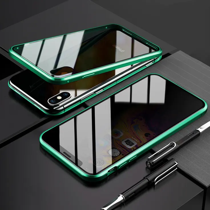 Coque anti-espion magnétique double verre pour Samsung Galaxy