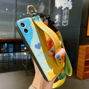coque aquarelle à dragonne