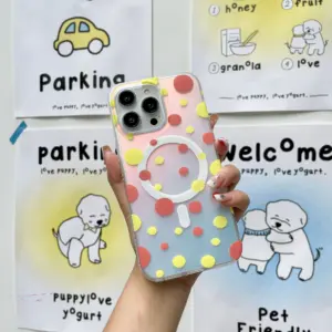 coque magnétique à pois