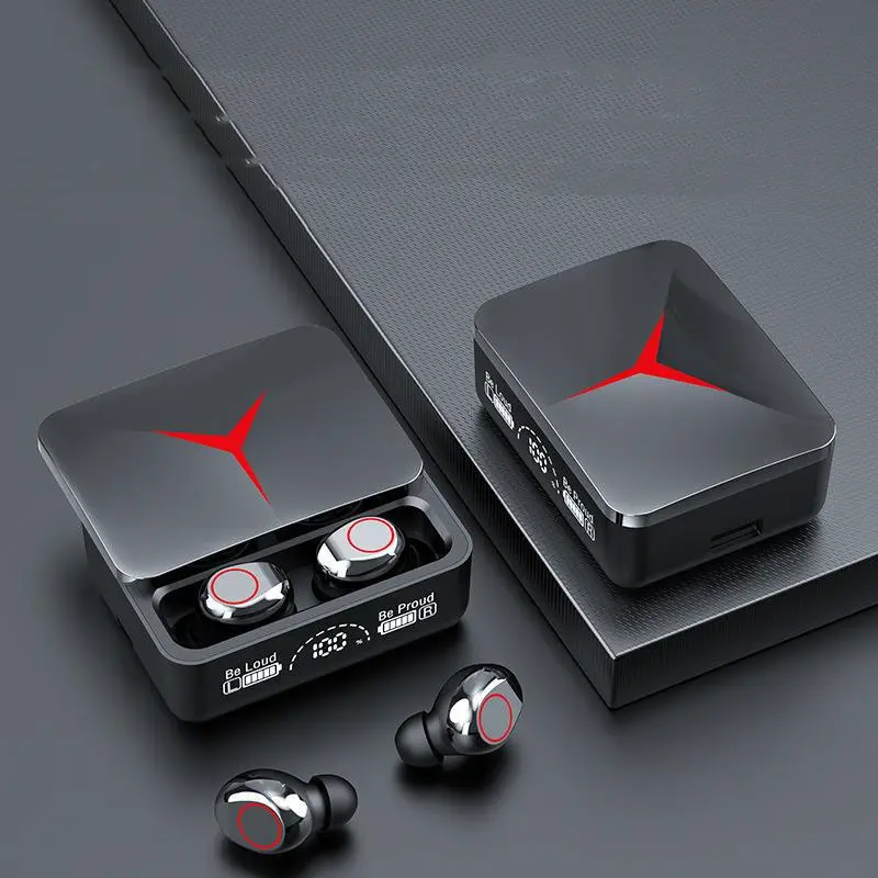 Écouteurs gamer à embouts Bluetooth 5.0 avec boîtier de charge