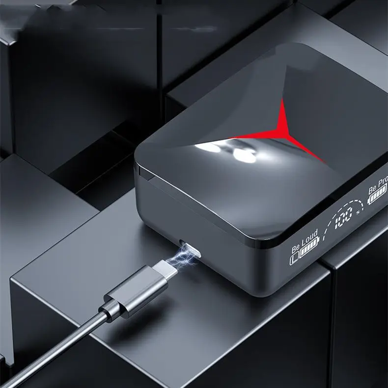 Écouteurs gamer à embouts Bluetooth 5.0 avec boîtier de charge