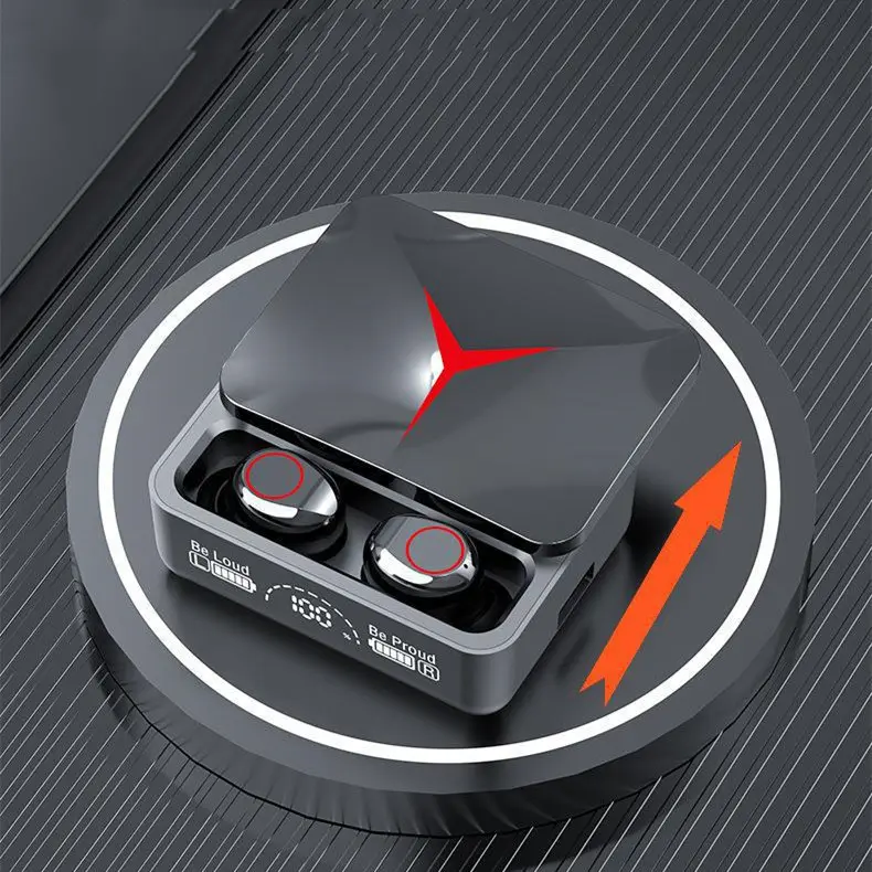 Écouteurs gamer à embouts Bluetooth 5.0 avec boîtier de charge