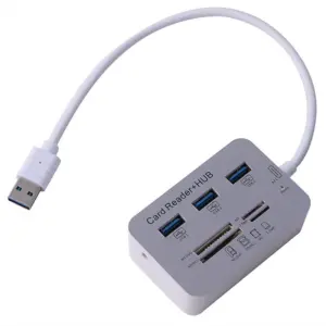 hub 4 ports argenté
