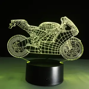 lampe 3d moto