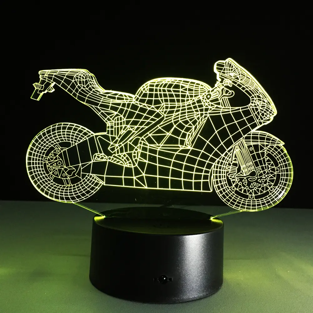 lampe 3d moto