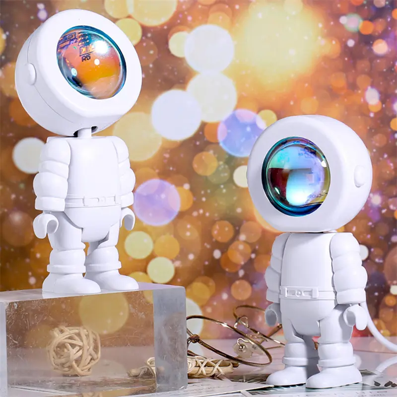 Lampe astronaute soleil couchant à intensité réglable, 5 teintes