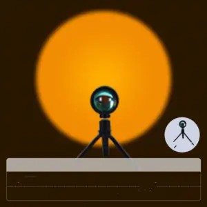 lampe coucher de soleil nordique