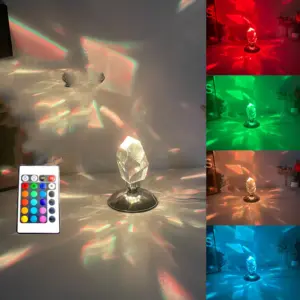 lampe cristal à facettes