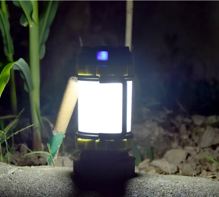 Lampe de camping LED 850 lumens rechargeable USB, lumière rouge SOS