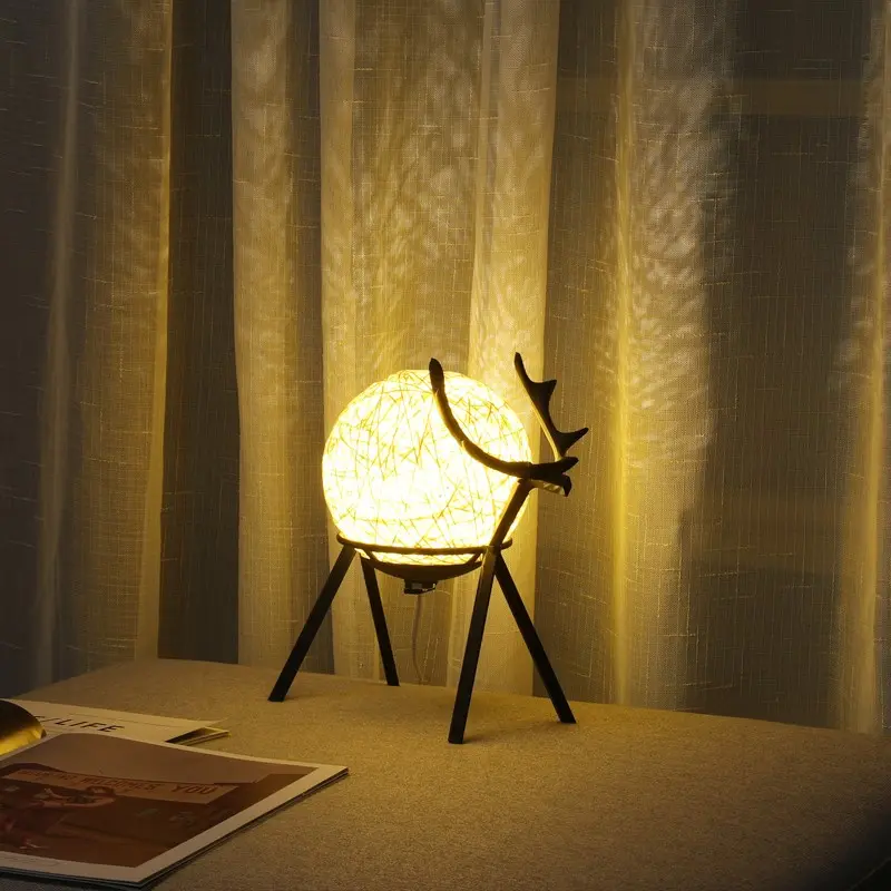Lampe de chevet rétro LED, version fixe, variable ou télécommandée