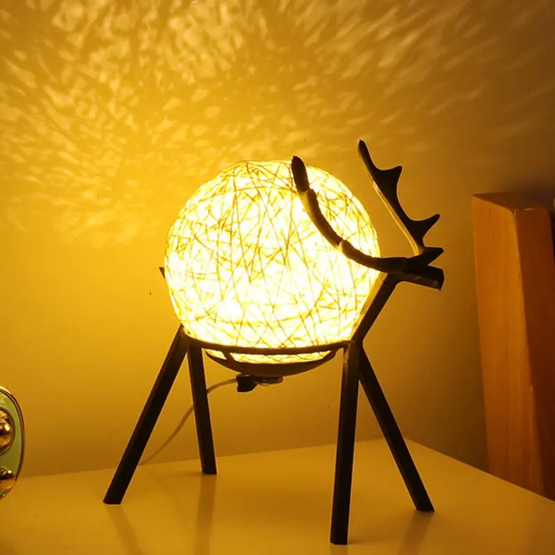 Lampe de chevet rétro LED, version fixe, variable ou télécommandée