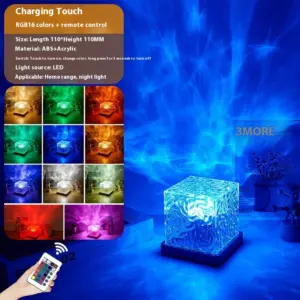 lampe effet vagues rotative