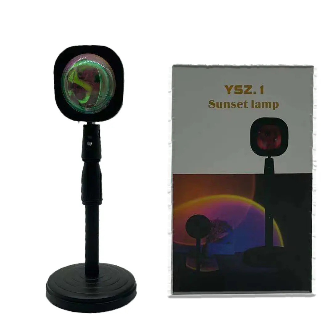 Lampe projection soleil couchant à bouton, alimentation USB 5 V