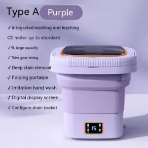 lave-linge pliable à écran