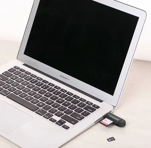 Lecteur de cartes 2 en 1 micro USB et USB 2.0 pour SD et microSD